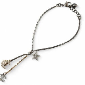 Chanel Bangle/Chain Bracelet CHANEL CC/Coco Mark/Star/Moon Silver/Gold 17B